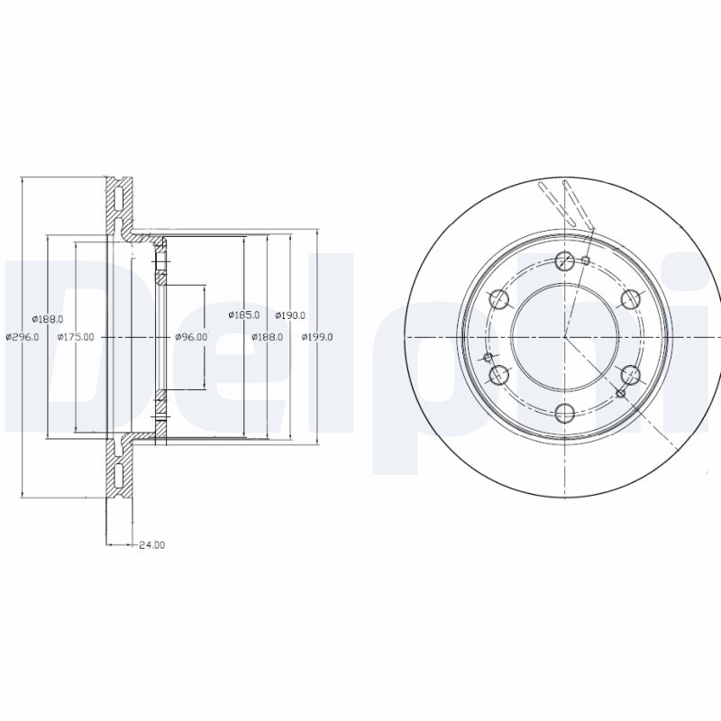 DELPHI BG4221 Brake Disc .