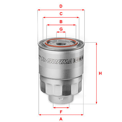 SOFIMA S4196NR Fuel Filter