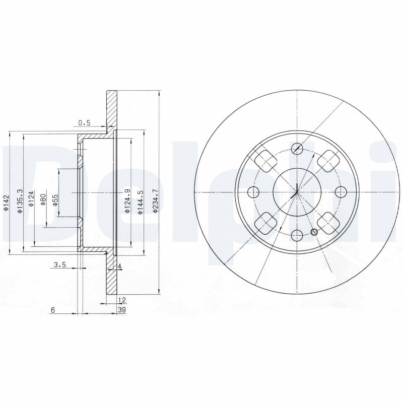DELPHI BG2778 Brake Disc .