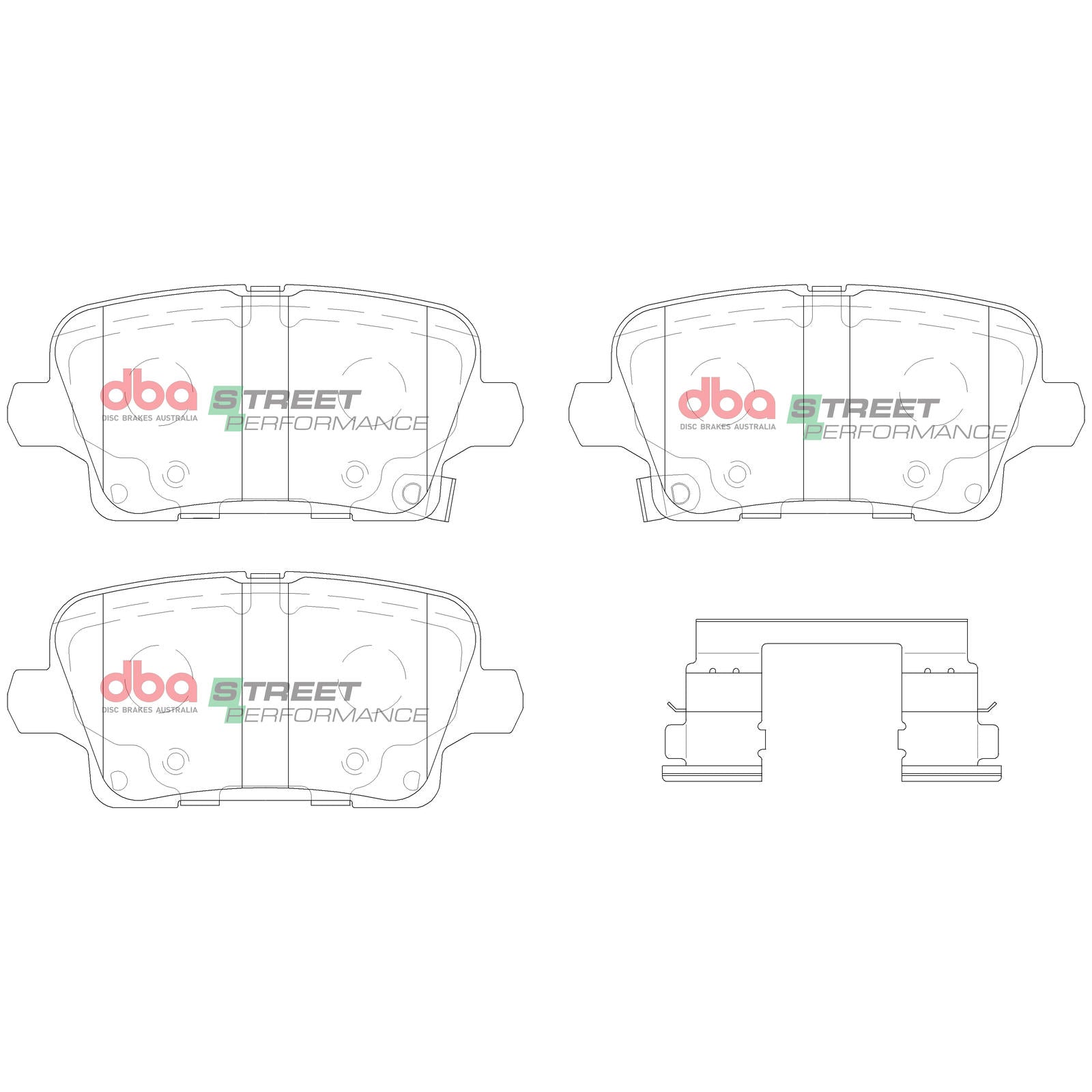 DBA DB15019SP High Performance Brake Pad Set