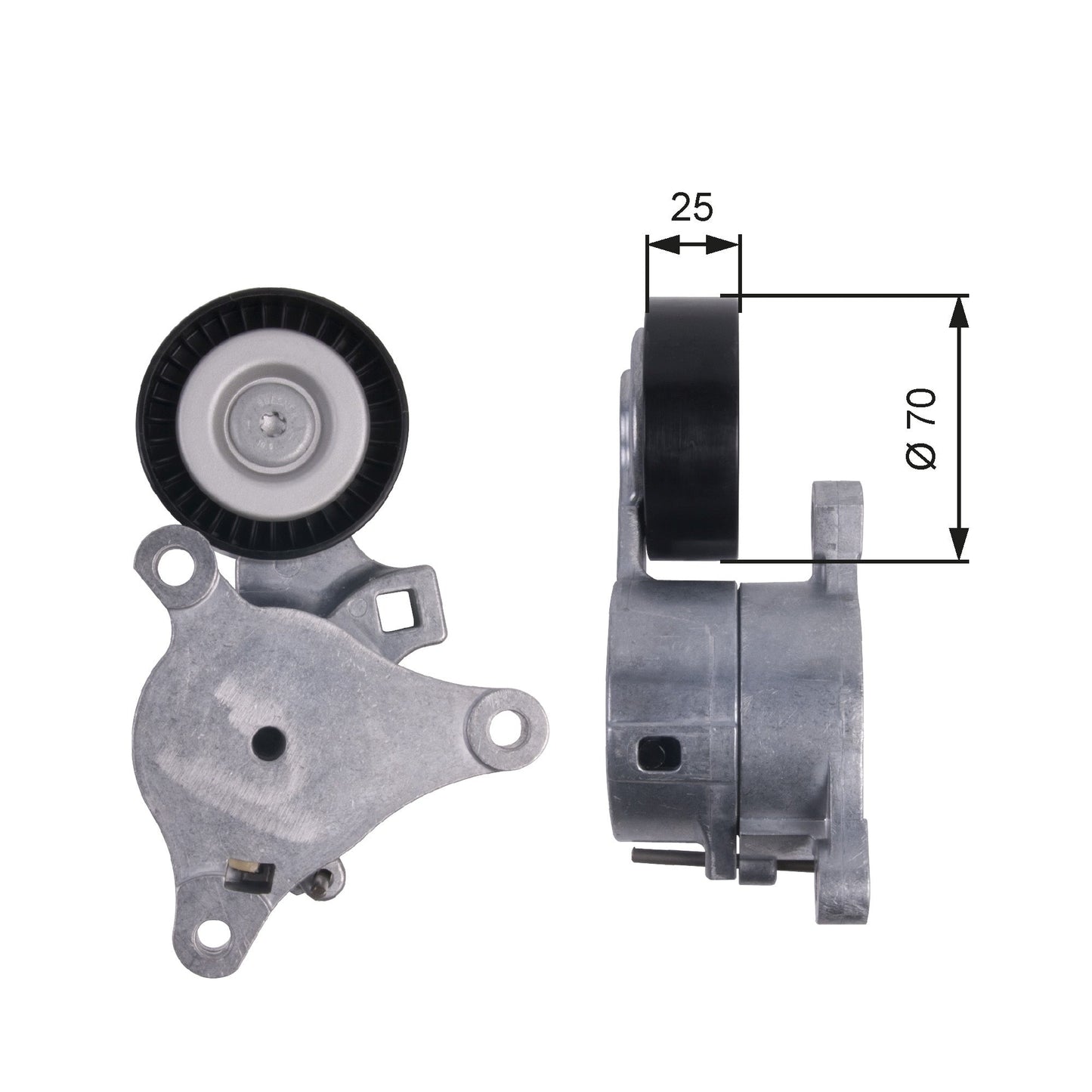 GATES GATT39041 V-Ribbed Belt Tensioner Pulley