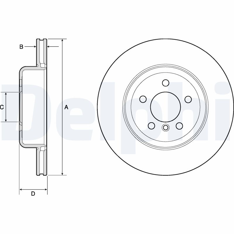 DELPHI BG4752C Brake Disc .