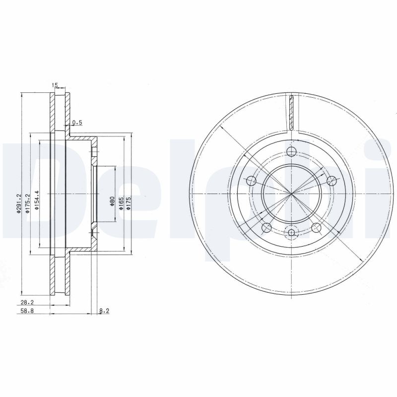 DELPHI BG2613 Brake Disc .