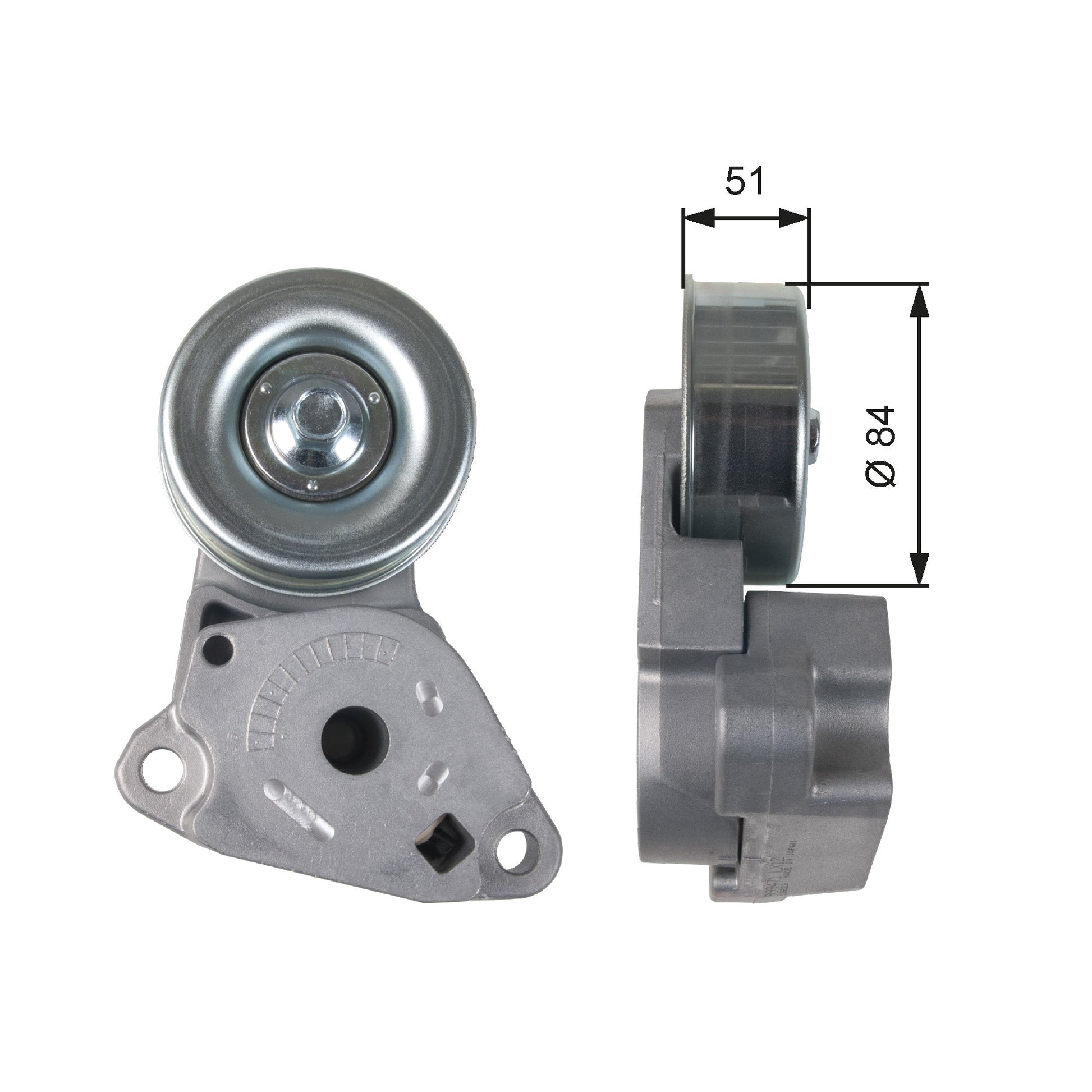 GATES GATT39248 V-Ribbed Belt Tensioner Pulley