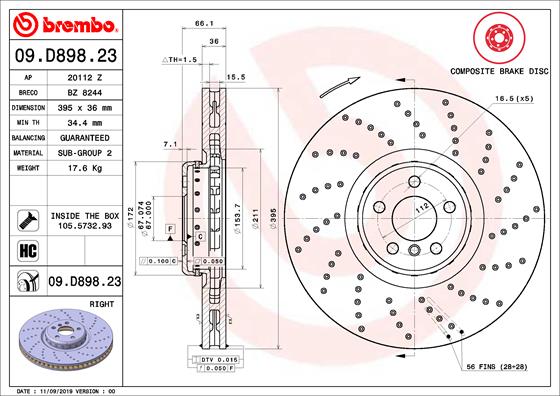 HERTH+BUSS JAKOPARTS J3282025 Disc Brake Caliper Repair Kit