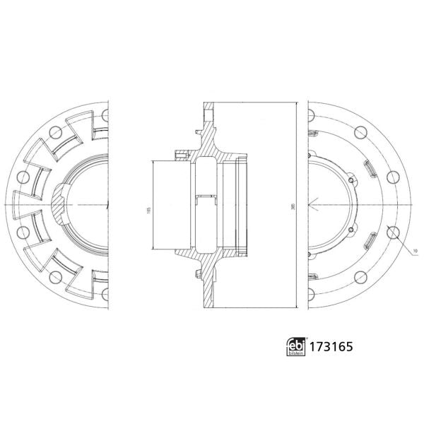 FEBI FE173165 Wheel Hub