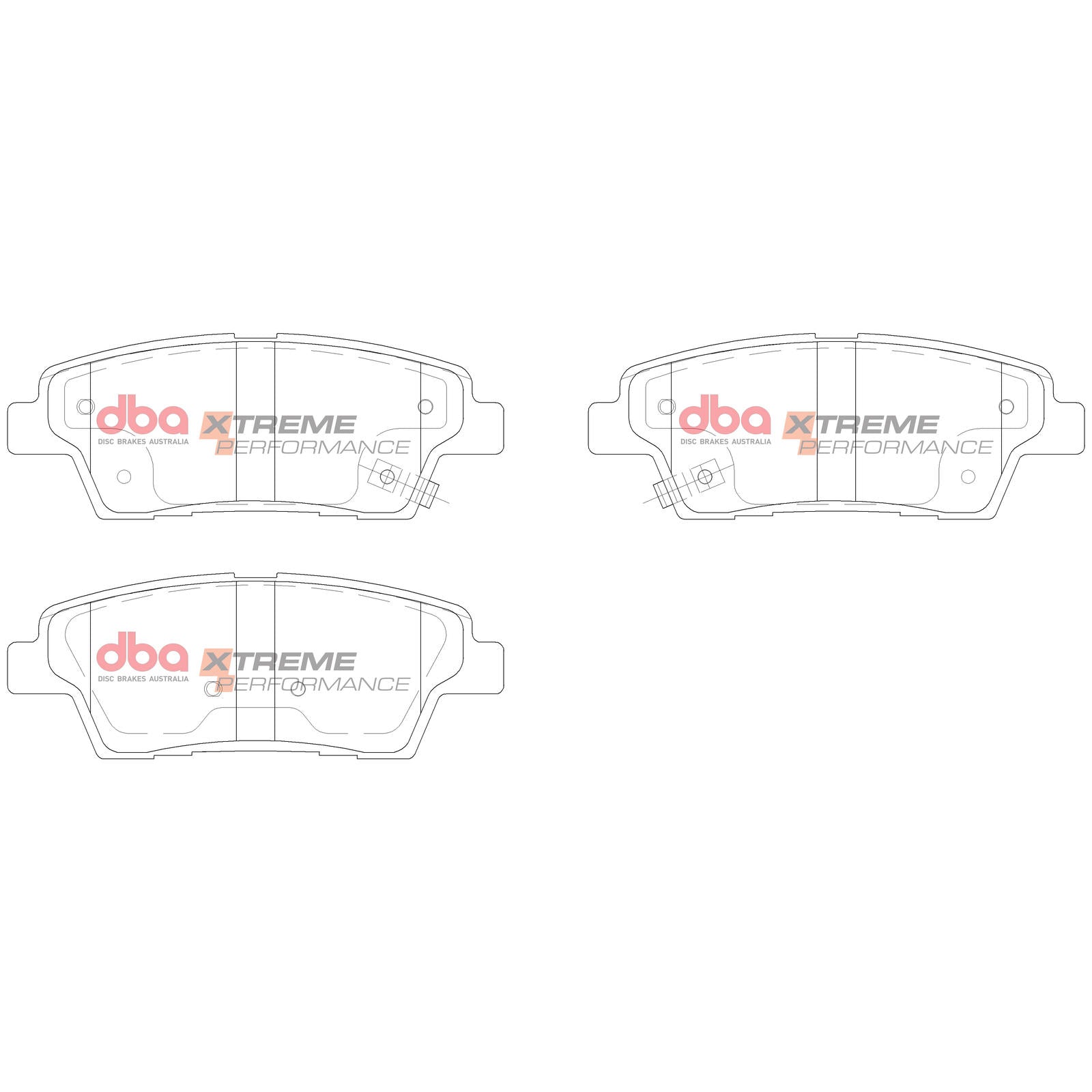 DBA DB15022XP High Performance Brake Pad Set