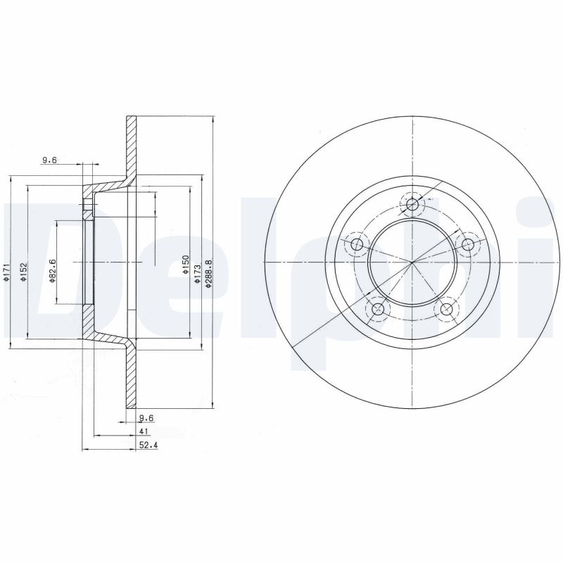 DELPHI BG2024 Brake Disc .