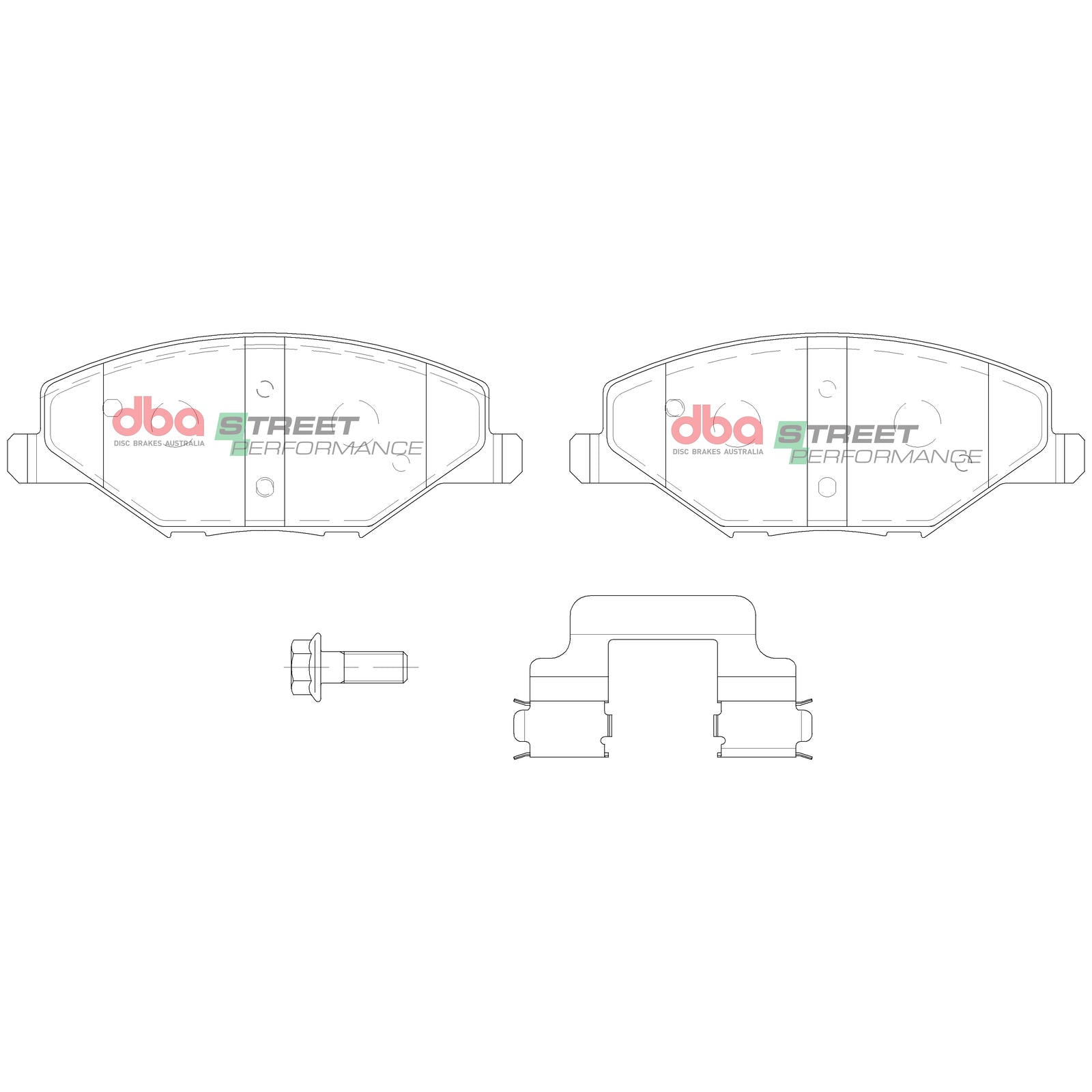 DBA DB15024SP High Performance Brake Pad Set