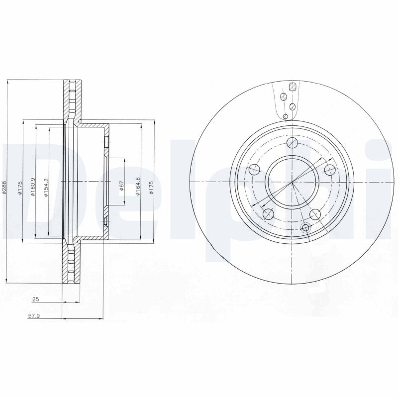 DELPHI BG4227C Brake Disc .