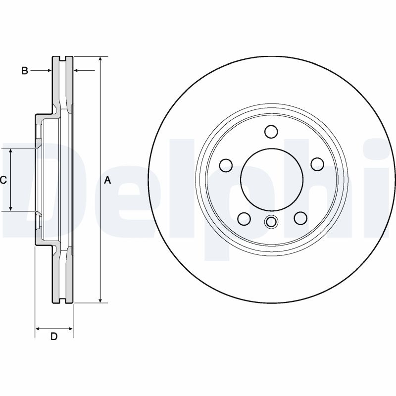 DELPHI BG4771C Brake Disc .