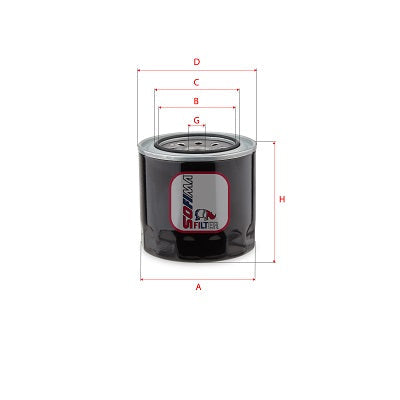 SOFIMA S3653R Oil Filter