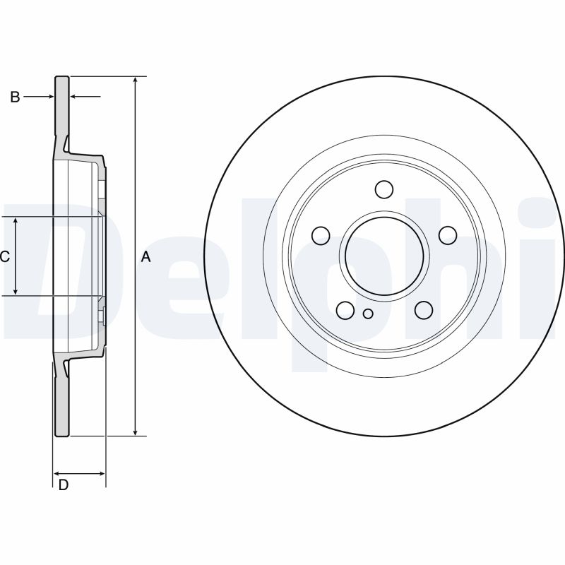DELPHI BG4790C Brake Disc .
