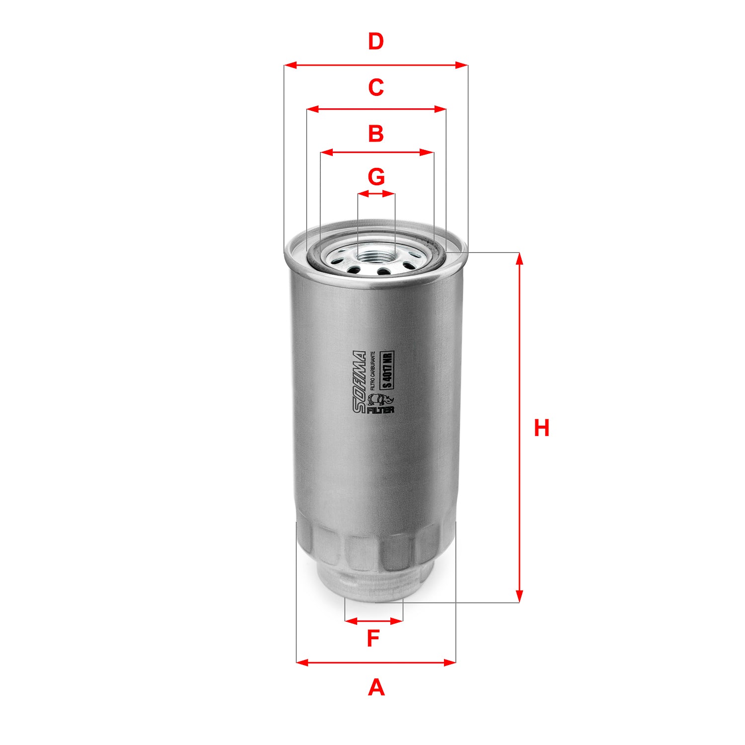 SOFIMA S4017NR Fuel Filter
