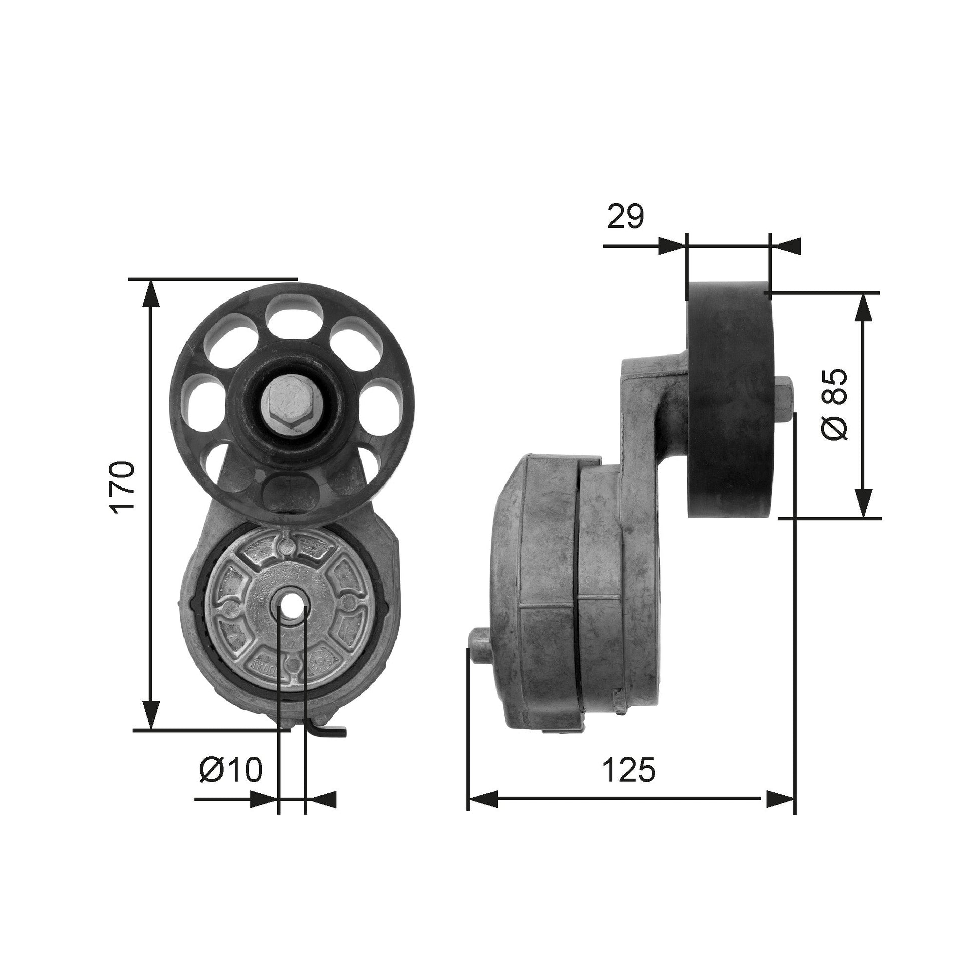 GATES GATT38425 V-Ribbed Belt Tensioner Lever