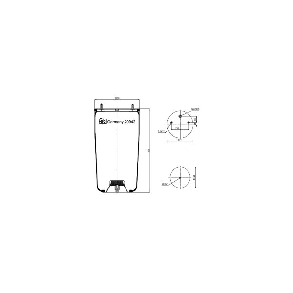 FEBI FE20942 Air Suspension Bellow