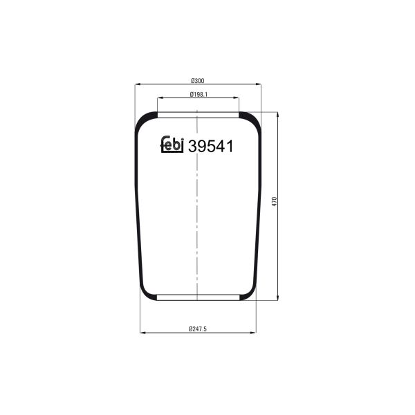 FEBI FE39541 Air Suspension Bellow