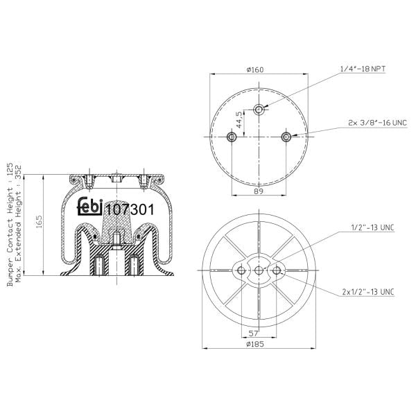 SWAG SW33102514 Air Suspension Bellow