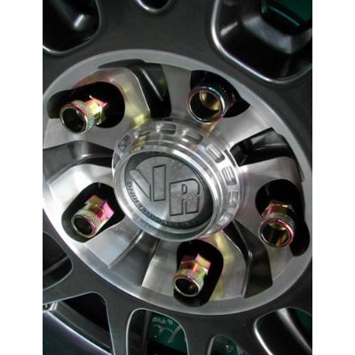 MUTEKI 32905N LUG NUTS KIT SR48 12X1.25 CHROME NEON (OPEN END)