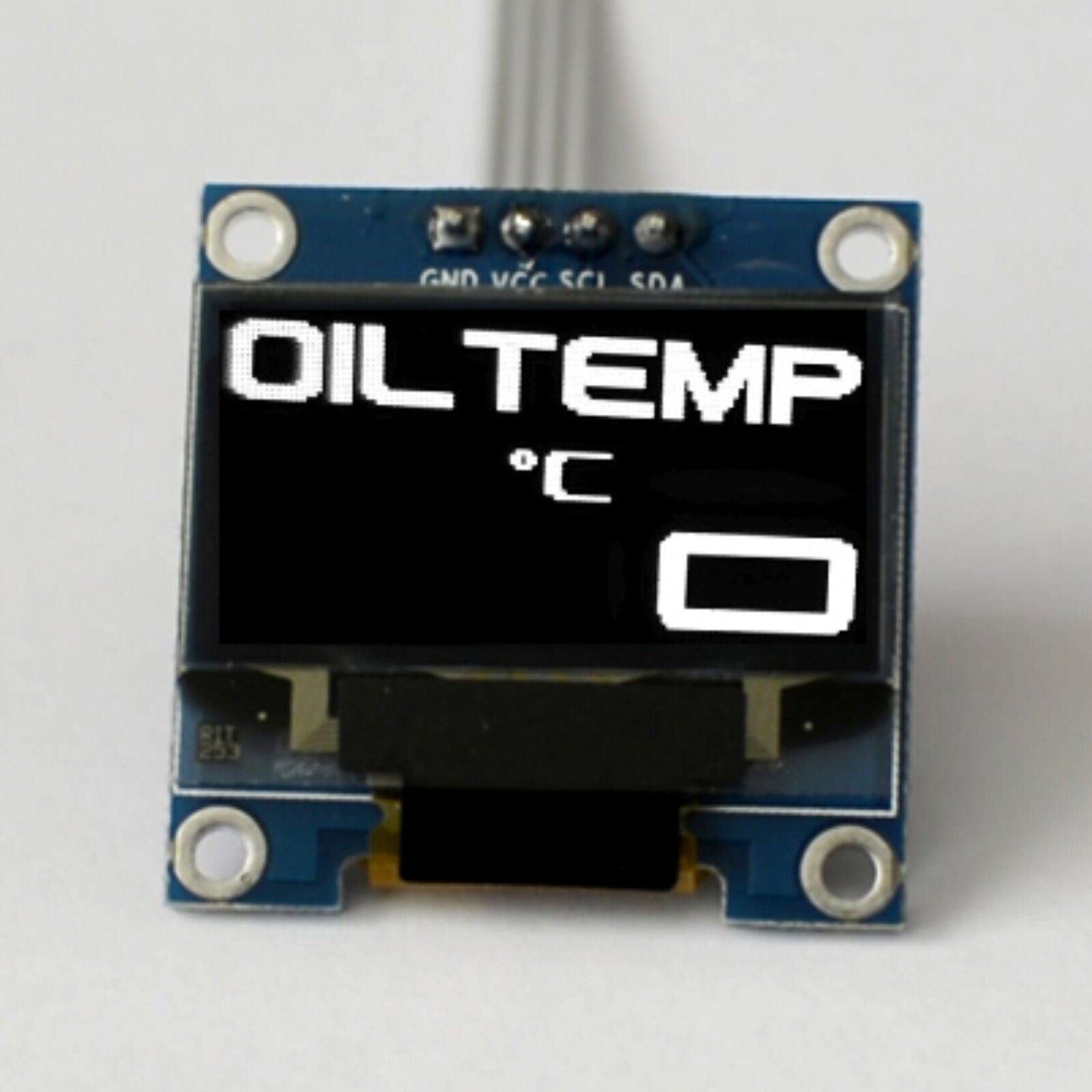 Zada Tech OLED 0.96" Digital Single oil temperature gauge (Celsius) // Extra large digits
