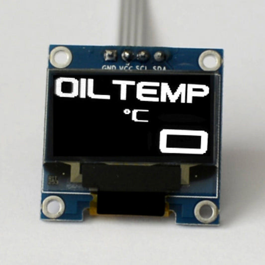 Zada Tech OLED 0.96" Digital Single oil temperature gauge (Celsius) // Extra large digits