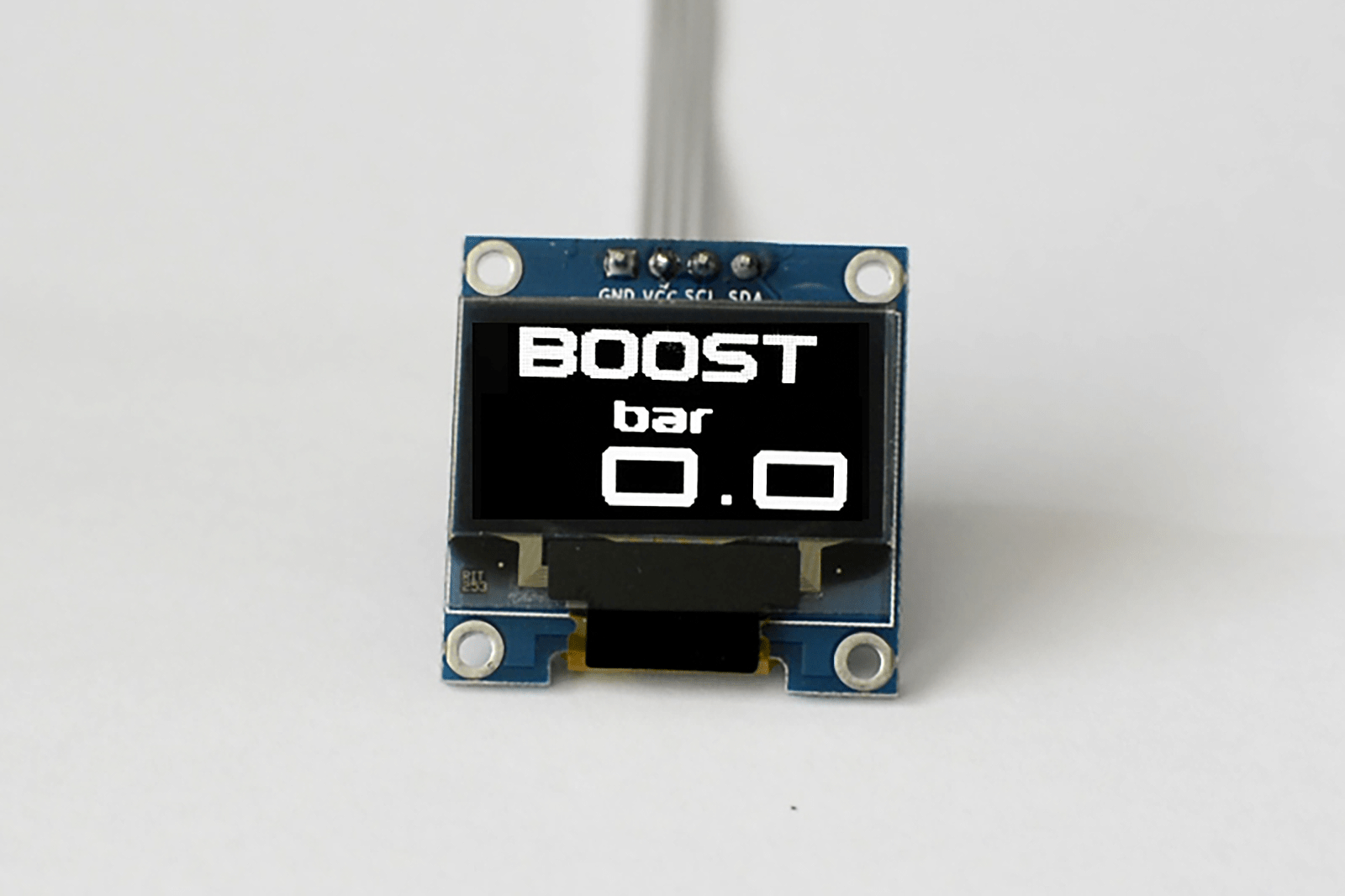 Zada Tech Oled 1.3" Digital Single Boost Gauge (Bar) // Extra Large Digits // Incl. Sensor