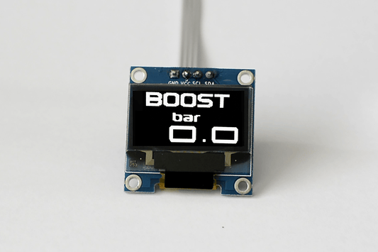 Zada Tech Oled 1.3" Digital Single Boost Gauge (Bar) // Extra Large Digits // Incl. Sensor