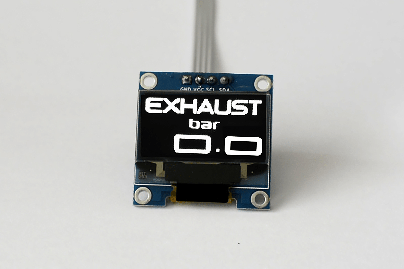 Zada Tech Oled 1.3" Digital Single Exhaust Pressure Gauge (Bar)// Extra Large Digits // Incl. Sensor