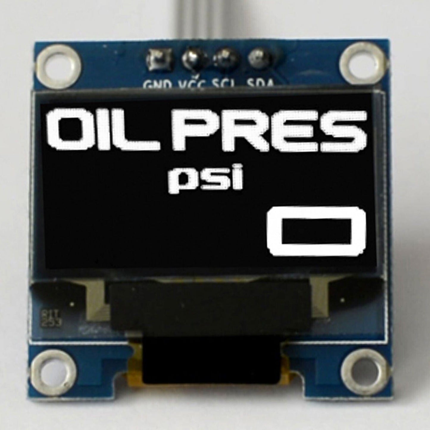 Zada Tech OLED 1.3" Digital Single oil pressure gauge (Psi) // Extra large digits // incl. sensor