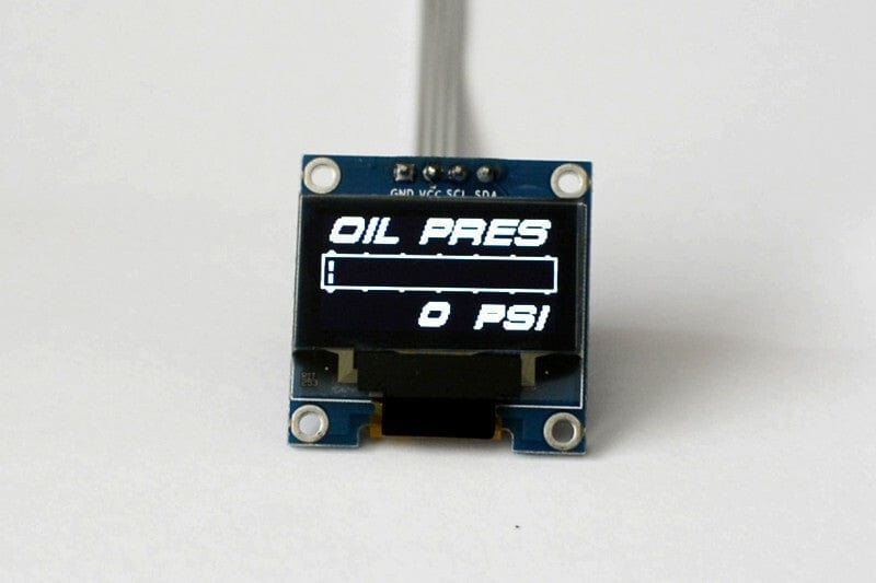 Zada Tech OLED 1.3" Digital Single oil pressure gauge (Psi) // incl. sensor