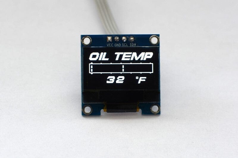 Zada Tech OLED 1.3" Digital Single oil temperature gauge (Fahrenheit)