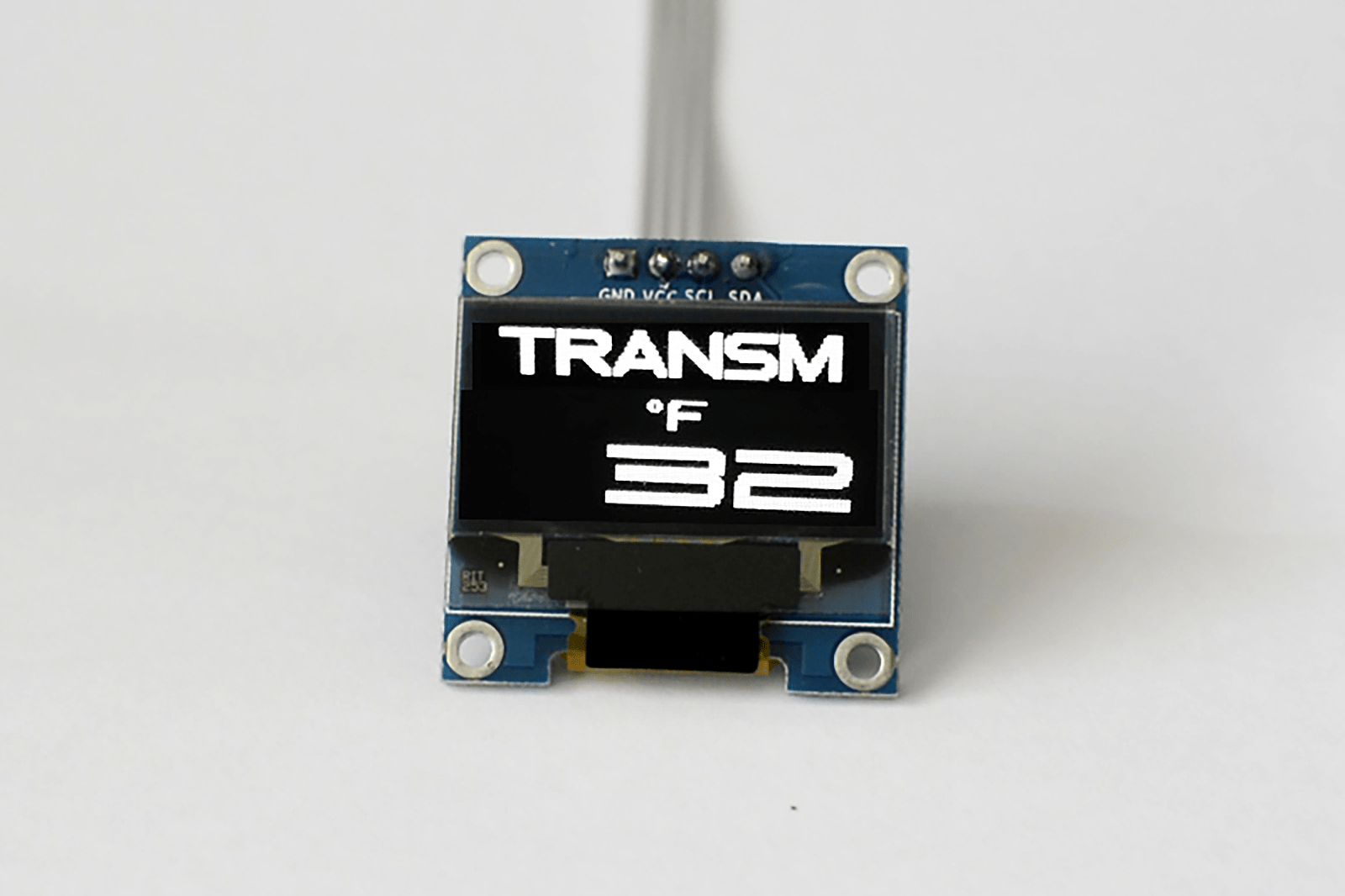 Zada Tech Oled 1.3" Digital Single Transmission Temperature Gauge (Fahrenheit) // Extra Large Digits // Incl. Sensor