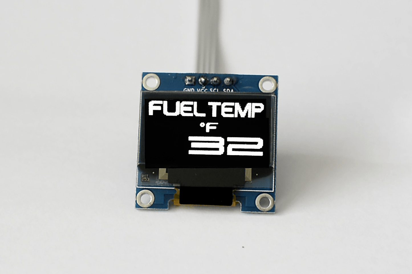 Zada Tech Oled 1.3" Digital Single Water Temperature Gauge (Fahrenheit) // Extra Large Digits // Incl. Sensor