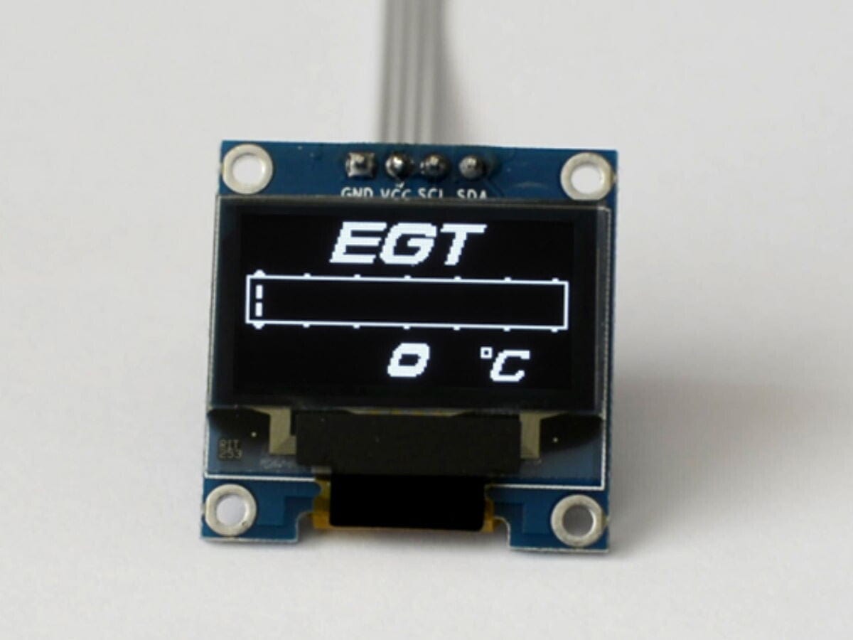 Zada Tech OLED 1.3" exhaust gas temperatur gauge (Celsius) // incl. sensor
