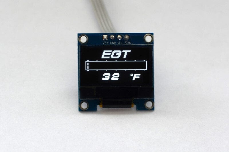 Zada Tech OLED 1.3" exhaust gas temperatur gauge (Fahrenheit) // incl. sensor