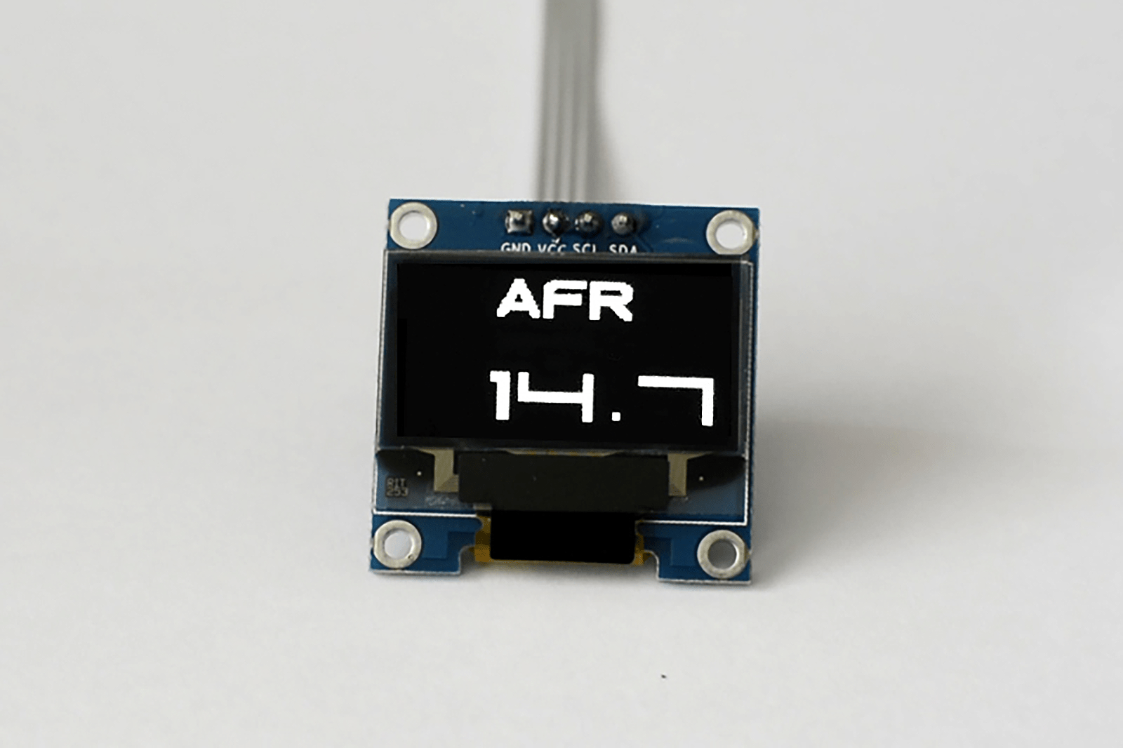 Zada Tech Oled Digital Single Afr (Air Fuel Ratio 10 - 20) Gauge // Extra Large Digits