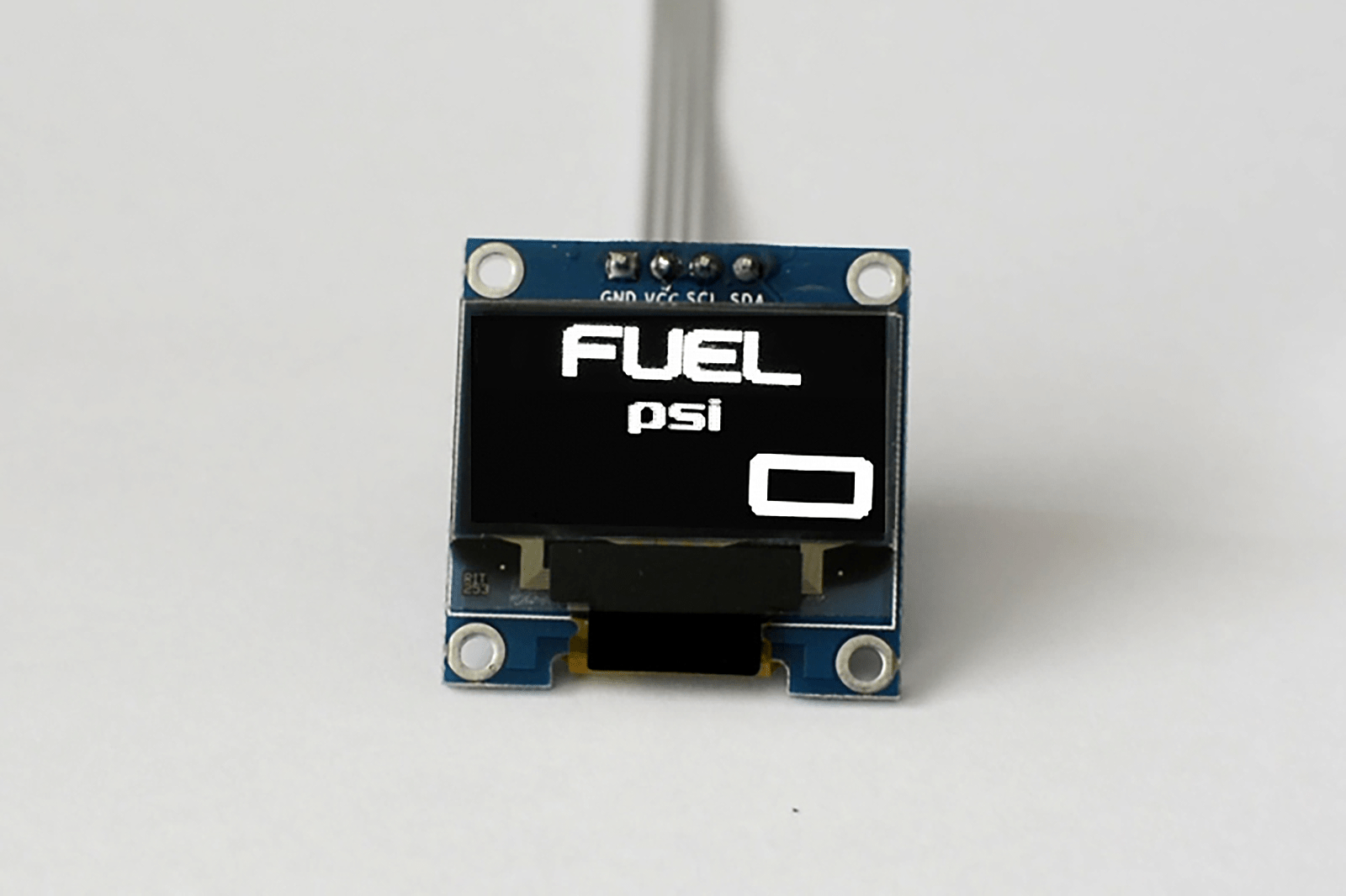 Zada Tech Oled Digital Single Fuel Pressure Gauge ( Psi) // Extra Large Digits // Incl. Sensor