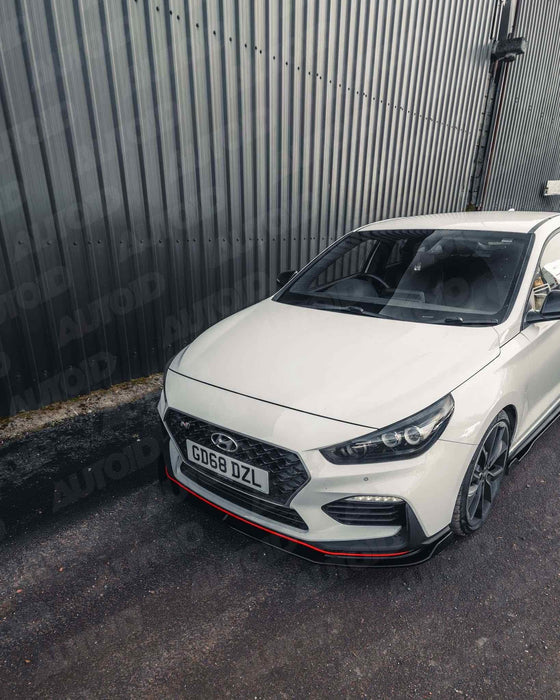 Zaero ZA-I30N-PREFL-FS HYUNDAI I30 N PRE-FACELIFT EVO-1 GLOSS BLACK FRONT SPLITTER