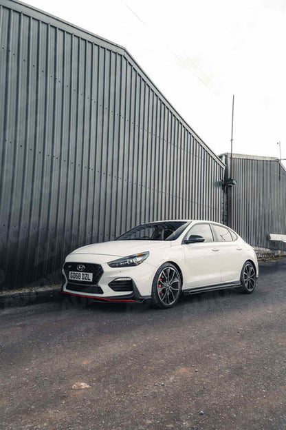 Zaero ZA-I30N-PREFL-FS HYUNDAI I30 N PRE-FACELIFT EVO-1 GLOSS BLACK FRONT SPLITTER