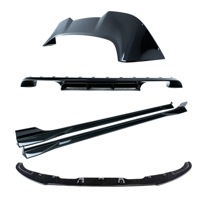 Zaero ZA-VG7.5-R-BK VW GOLF R MK7.5 GLOSS BLACK BODY KIT