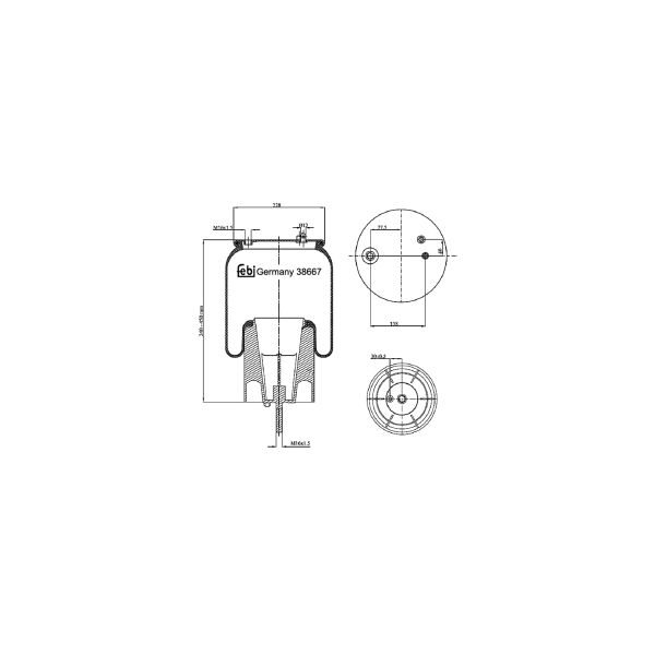 FEBI FE38667 Air Suspension Bellow