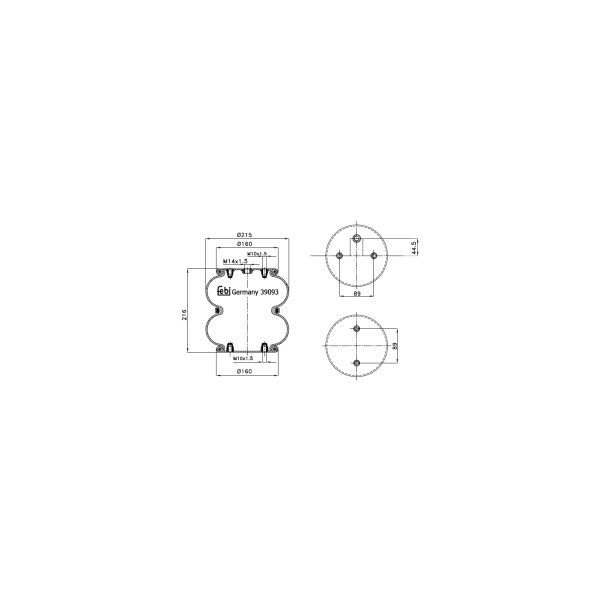 FEBI FE39093 Air Suspension Bellow