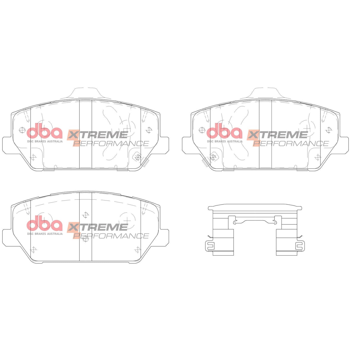 DBA DB15012XP High Performance Brake Pad Set