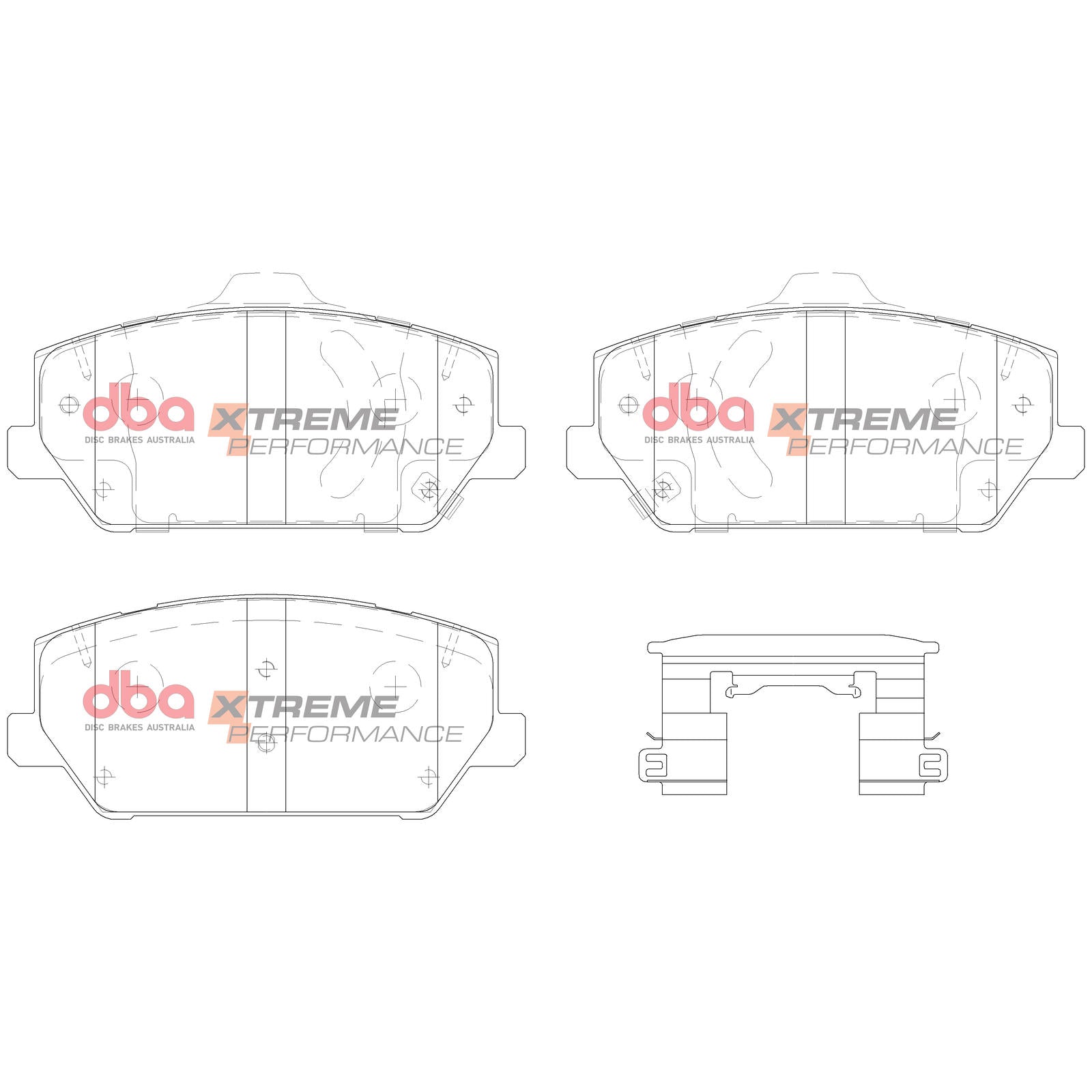 DBA DB15012XP High Performance Brake Pad Set