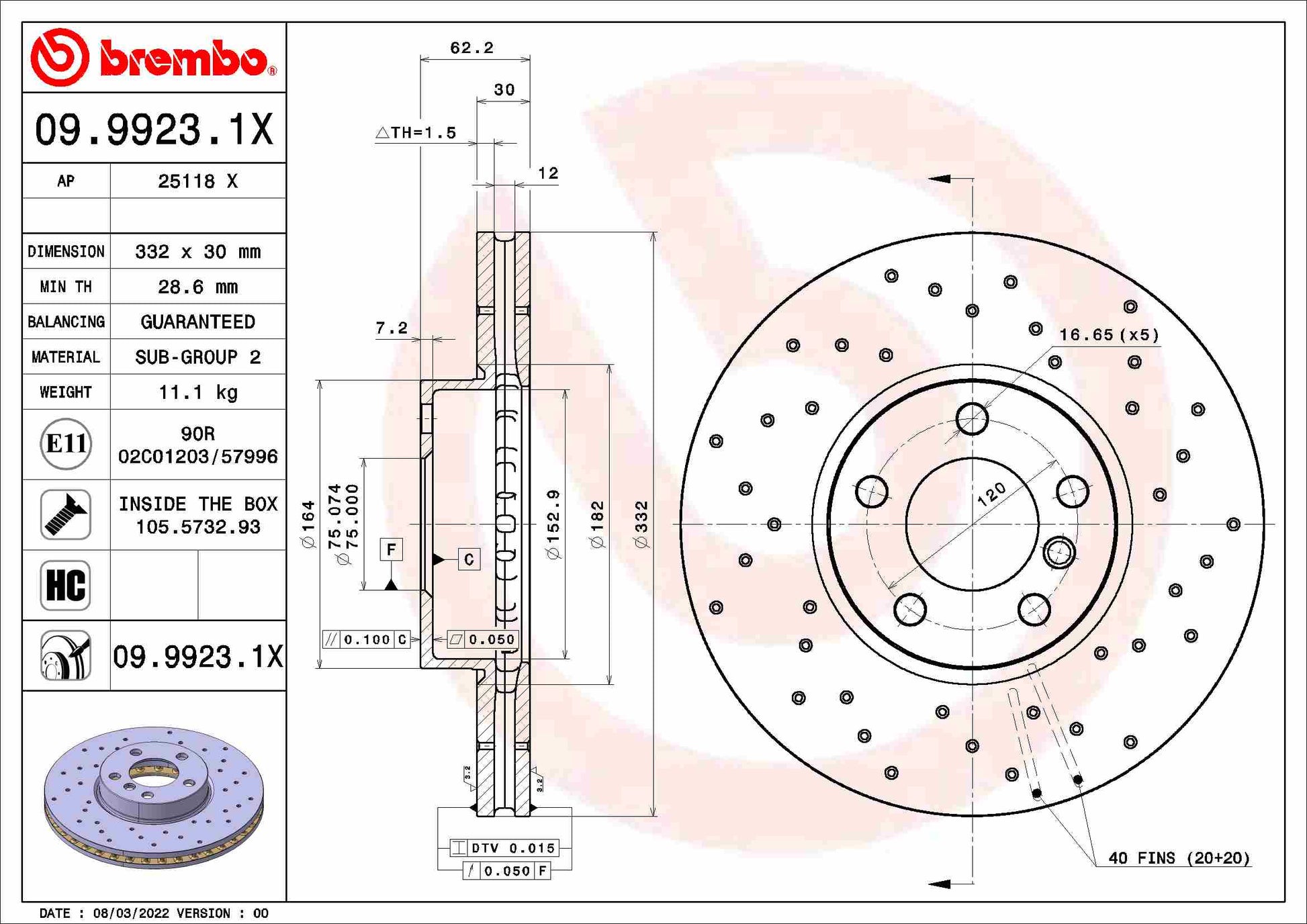 DELPHI LH7164 Brake Hose