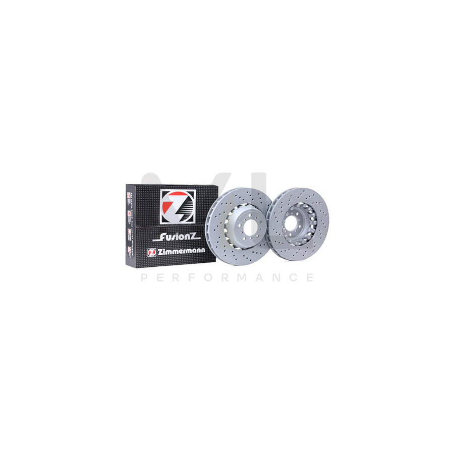 ZIMMERMANN 150.2941.70 Brake Disc Right, Perforated, Two-piece brake disc, Vented, Coated, Alloyed / High-carbon