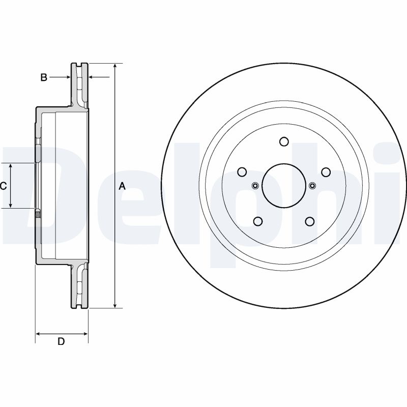 DELPHI BG4775C Brake Disc .