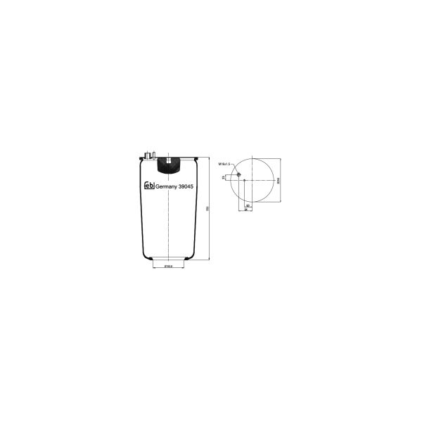 FEBI FE39045 Air Suspension Bellow