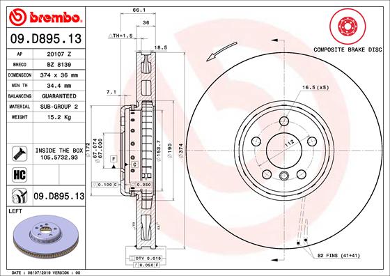 HERTH+BUSS JAKOPARTS J3282010 Disc Brake Caliper Repair Kit