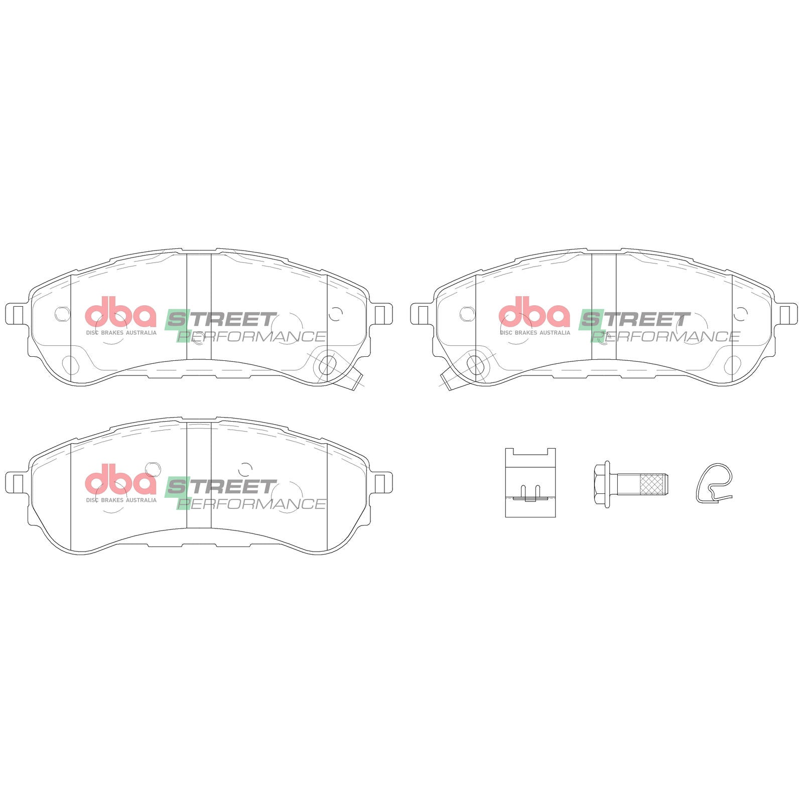DBA DB15016SP High Performance Brake Pad Set